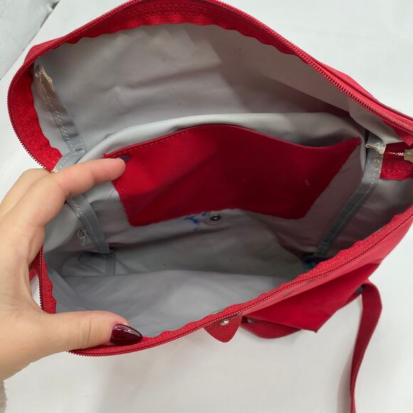 Longchamp Le Pliage Club Backpack in True Red - Picture 7 of 10